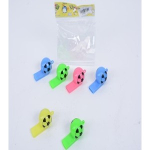 Apito Plasticos Com 6 Unidades