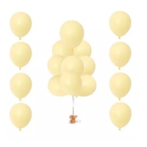 Balão  Mac  Ballon  Redondo Candy Colors 5,0 Com 25 Amarelo