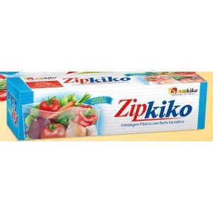 Zip Kiko  18 X 23 Cm  Embalagem Multiuso Com 15 Unidades