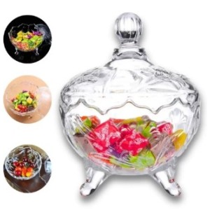 Bomboniere  Tampa  500 Ml  Vidro   Radiance