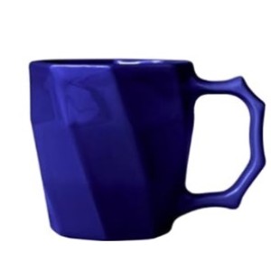 Caneca Cayan Azul Marino Brilho 260 Ml