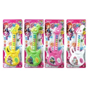 Guitarra  Musical De  Plastico  Pvc ,a  Pilha
