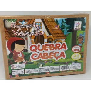 Quebra Cabeça Com 24 Peças Chapeuzinho Vermelho