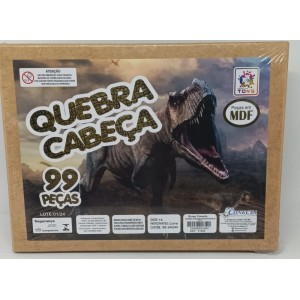 Quebra Cabeça  Dinossauro 99 Peças