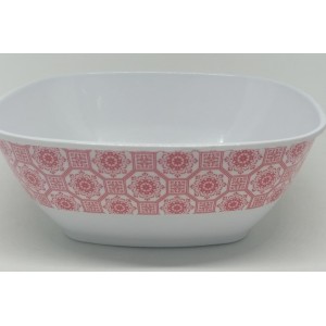 Tigela Quadrada 20 Cm Vermelha