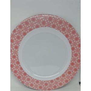 Prato De Bolo 35 Cm Vermelho