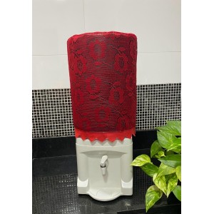 Capa de Galão de Agua  20 Litros  Renda Vermelha