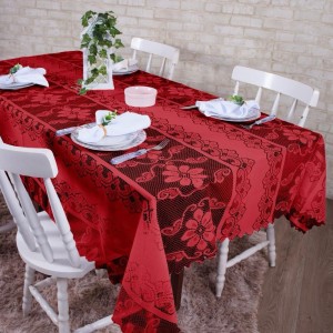 Toalha de Mesa Retangular  Vermelha