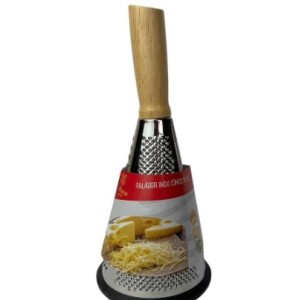 Ralador  Inox Conico  Com Cabo de Madeira