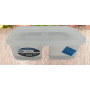 Praticita  Pote 1 Litro  Com Divisoria -Transparente