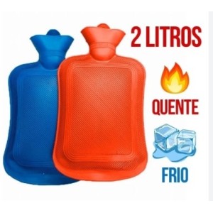  Bolsa De  Borracha Para Agua  Quente  ou  Gelo  2 Litros