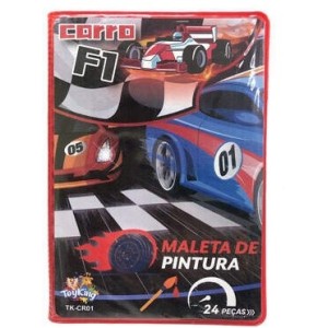 Kit Para  Uso  Escolar  Maleta Colorida Com  24 Peças
