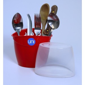 Porta  Talher  Vertical  Com Tampa