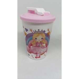 Copo 450 Ml  Mobil Princesa  Com Arco Iris