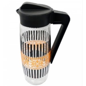 Jarra  Vidro  Decorada  Karefe  Redonda  1,6 Litro