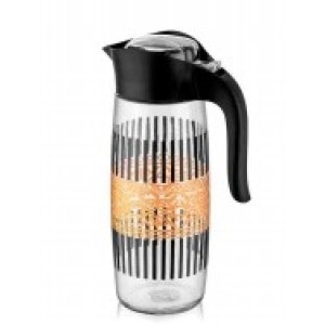 Jarra  Vidro  Decorada  Anfora  Redonda  1,6 Litros