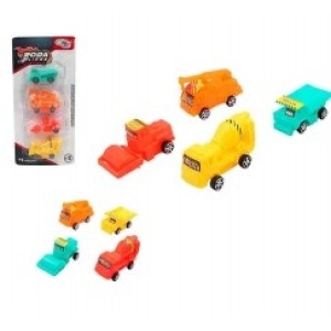 Caminhão  De Construção Cidade em Manutenção  Com 4 Peças