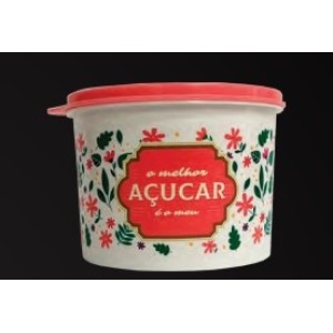 Porta  Mantimento Plastico  Colorido  Para Açúcar 1,1 Litros