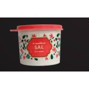 Porta Mantimento  Plastico  Cozinha Colorido Para Sal 500 Gramas