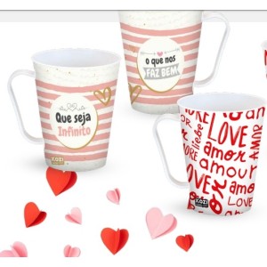 Caneca Decorado  Namorados 430 Ml