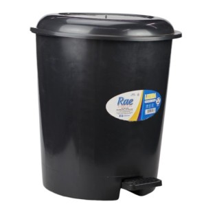 Lixeira  Redonda 12 Litros Lisa Black