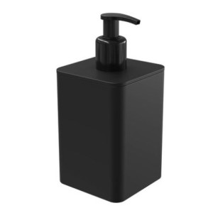 Dispenser  Para  Sabonete  Liquido  Smile  350 Ml  - Preto