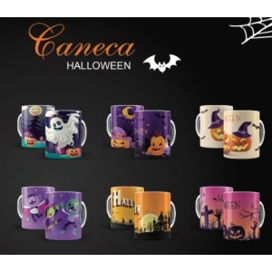 Caneca Plastica  350 Ml Halloween Sortidos