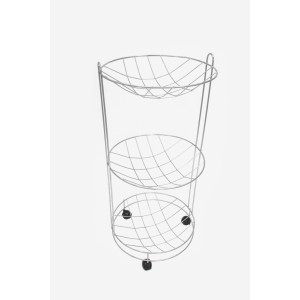 Fruteira Tripla Cromada