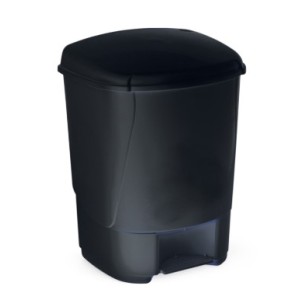 Lixeira Pequena  Preta 7 Litros