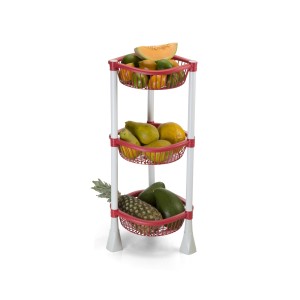 Fruteira   Redonda Com 3 Color