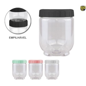 Organizador  Multiuso  Pet   Redondo  600 Ml