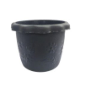 Vaso  Decorado Grande  8 litros Preto