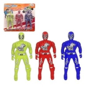 Boneco  Hero  Squad 3 Peças